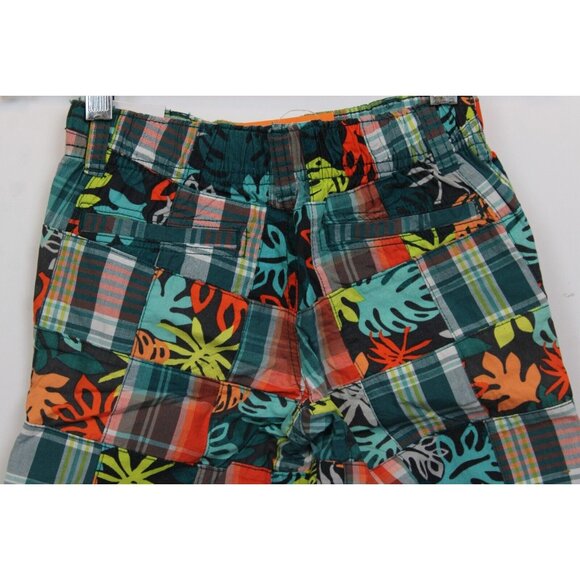 NEW 2014 Gymboree Safari Ranger Patchwork Boys Shorts Plaid Leaves sz 3T Pockets - Picture 4 of 6